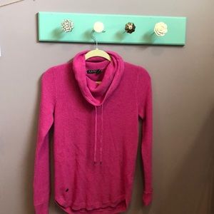 Ralph Lauren pink cowl neck sweater